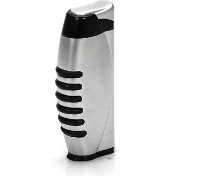 Cozy Jet Aansteker Chrome / Zwart Rubber