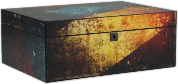Humidor antiek veelkleurig