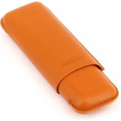 Martin Wess Lederen Etui Dubbele Toro Reus Oranje