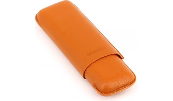 Martin Wess Lederen Etui Dubbele Toro Reus Oranje