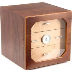 adorini Humidor Chianti M Deluxe Walnoot Lades met Houten Voorkant
