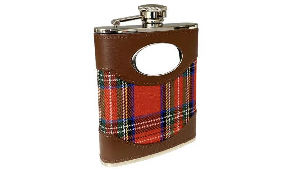 Heupfles Finley Tartan 180 ml