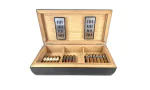 Humidor Bamboe Zwart Konvex 80 foto 2
