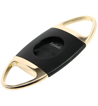 BigSmoke Cutter zwart en goud, gekartelde zwarte messen
