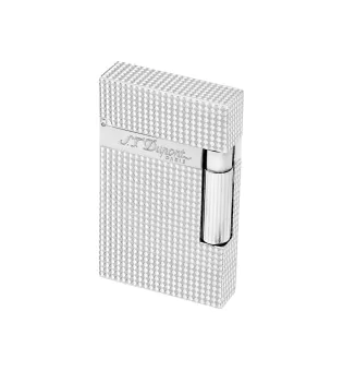 ST Dupont Ligne 2 Aansteker Diamantenhoofd Zilver foto 101