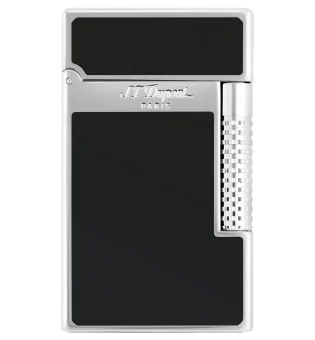 S.T. Dupont Le Grand Cling Aansteker Zwart Lak Palladium C23010