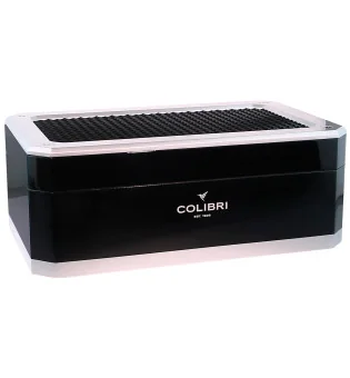 Colibri humidor rally zwart en zilver