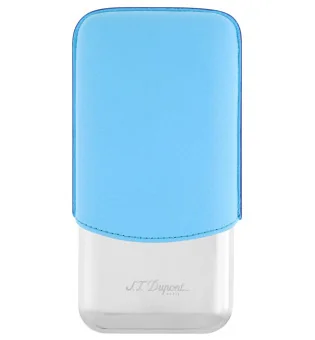 S.T. Dupont sigarenkoker voor 3 sigaren turquoise chroom 183364