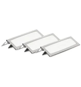adorini etiket clips metaal zilver verpakking van 3