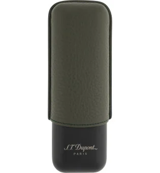 S.T. Dupont Sigarenkoker voor 2 Sigaren Khaki Mat Zwart 183249