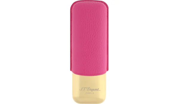 S.T. Dupont sigarenkoker voor 2 sigaren roze/goud 183245