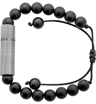 Les Fines Lames Punch Armband Onyx Mat