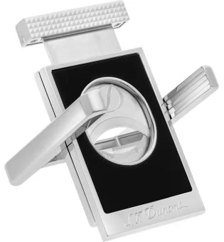 S.T. Dupont Knipper met Dubbel Blad en Sigarenstandaard Zwart & Chroom