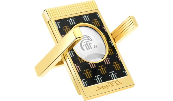 S.T. Dupont Snijder met dubbel mes en sigarenstandaard Trinidad Zwart Goud 003477