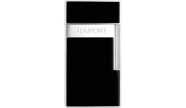 S.T. Dupont Biggy Aansteker Zwart Lak Chroom 025221