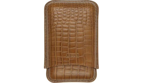 Jemar Leren Drievoudige Sigarenkoker Coco Camel 464/3