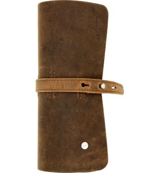 Adorini sigarenroller echt leer bruin