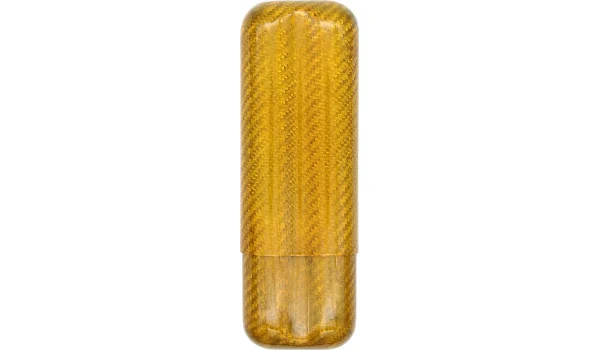 Carbon Fiber sigarenkoker goud voor 2 sigaren met 57 Ring Gauge foto 2