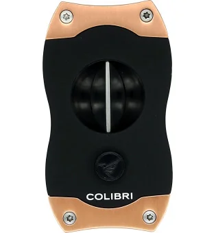 Colibri V-Cut Sigarenknipper Zwart/ Rose Goud