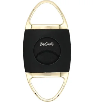 BigSmoke Cutter zwart en goud, gekartelde zwarte messen
