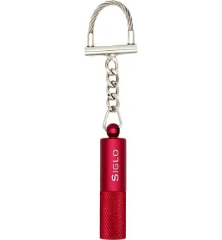 Siglo Sleutelhanger Knipper Metallic Rood