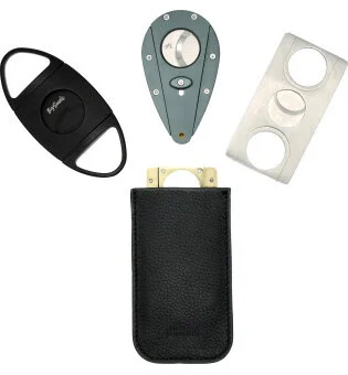 Upgrade-item adorini leren etui zwart voor cutters