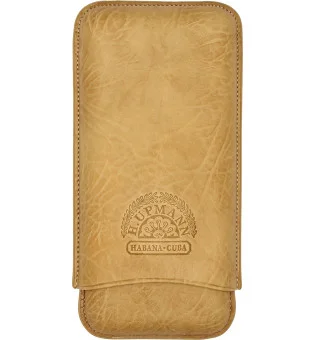H.Upmann Cigar Case bruin voor 3 sigaren