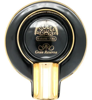 H.Upmann asbak enkel zwart en goud