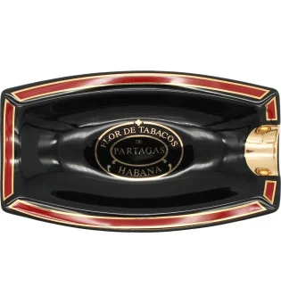 Partagas asbak zwart enkel