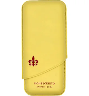 Montecristo sigarenetui geel voor 3 sigaren