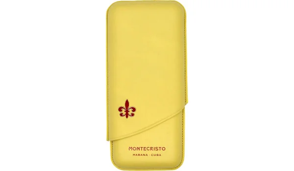 Montecristo sigarenetui geel voor 3 sigaren