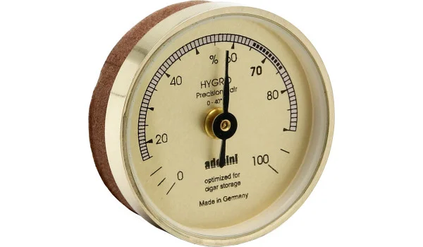 Adorini Hygrometer Goud met Afdichtstrip