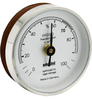 Adorini Hygrometer Zilver met Afdichtstrip