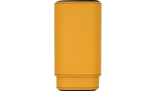 Sigaar Leren Etui Geel / Carbon foto 9