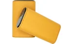 Sigaar Leren Etui Geel / Carbon foto 10