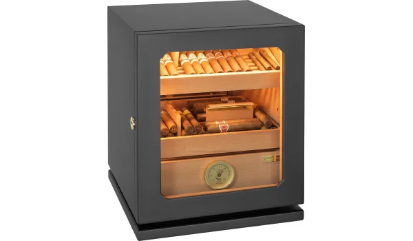 adorini Humidor Lumina Medium Deluxe zwart