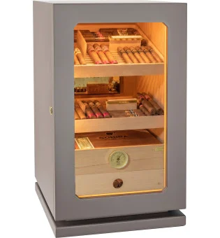 adorini Humidor Lumina Grande Deluxe lichtgrijs