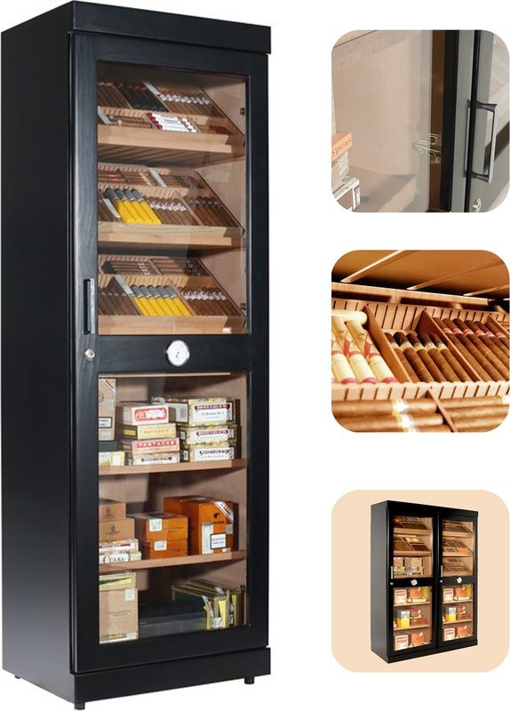 adorini Roma elektronisch Humidor zwart